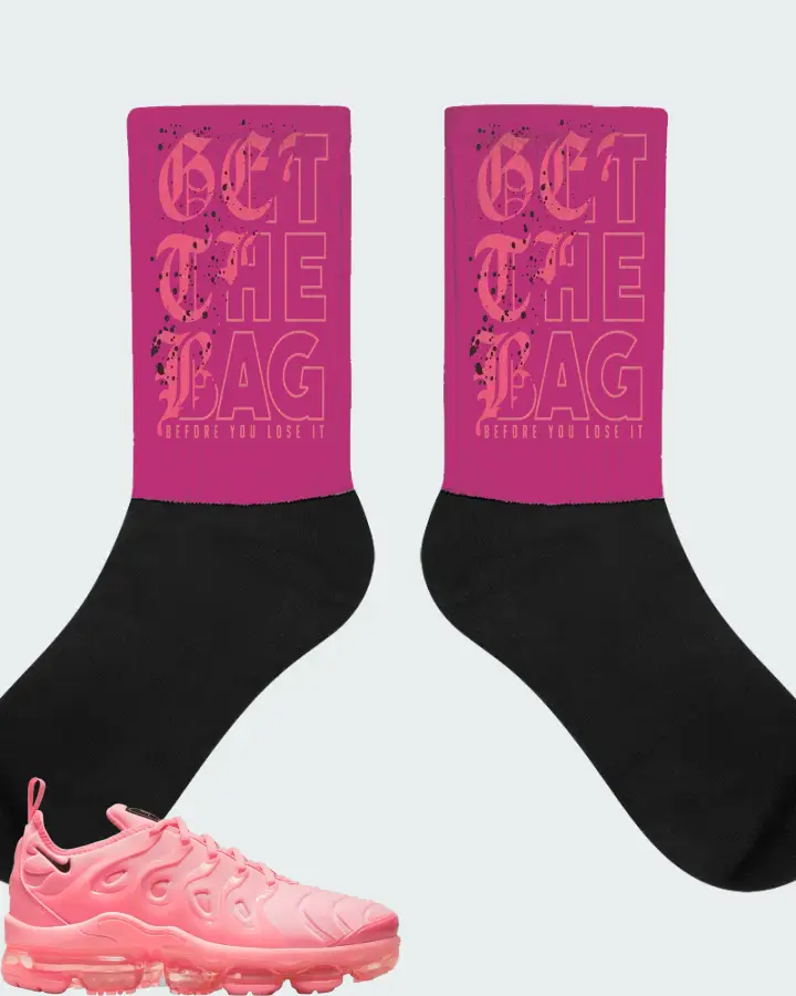Nike Air VaporMax Plus Sunset Pulse Bubblegum (Women's) Matching Socks