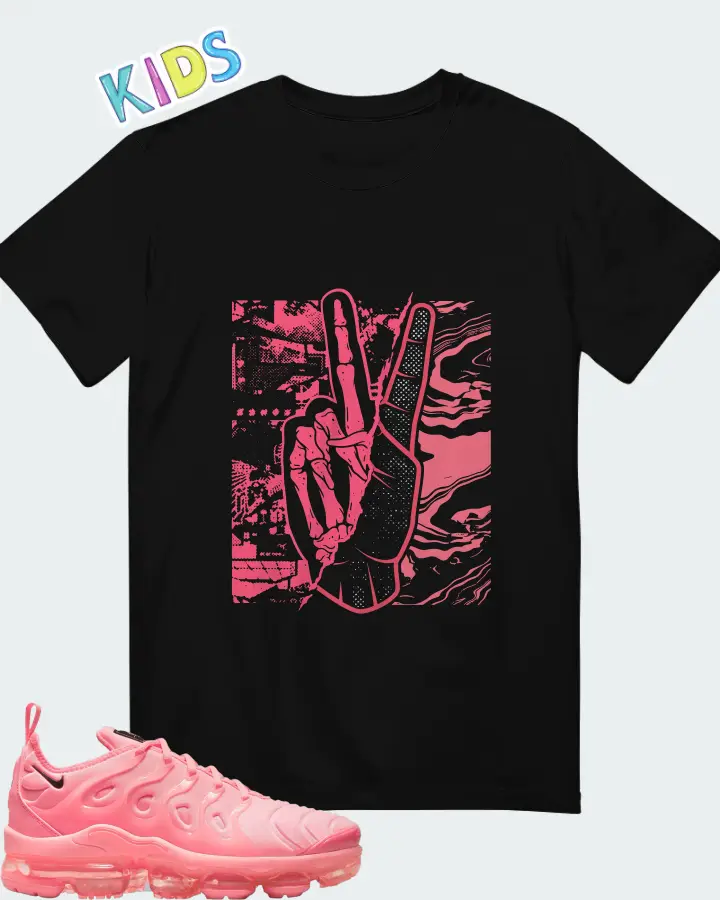 Nike Air VaporMax Plus Sunset Pulse Bubblegum (Women's) Matching Kid's T-Shirt