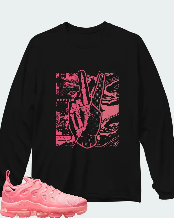 Nike Air VaporMax Plus Sunset Pulse Bubblegum (Women's) Matching Long Sleeve T-Shirt