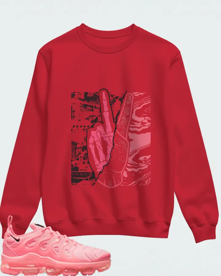 Nike Air VaporMax Plus Sunset Pulse Bubblegum (Women's) Matching Sweatshirt