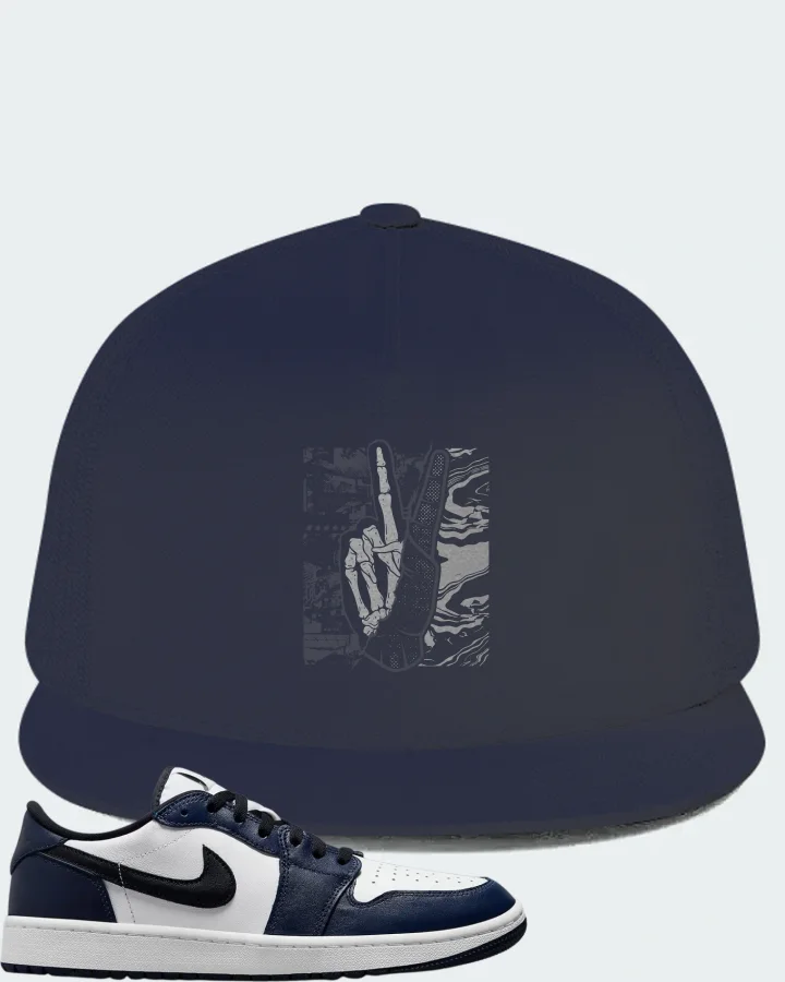 Jordan 1 Retro Low Golf Sneaker Matching Navy Hat - Peace of mind