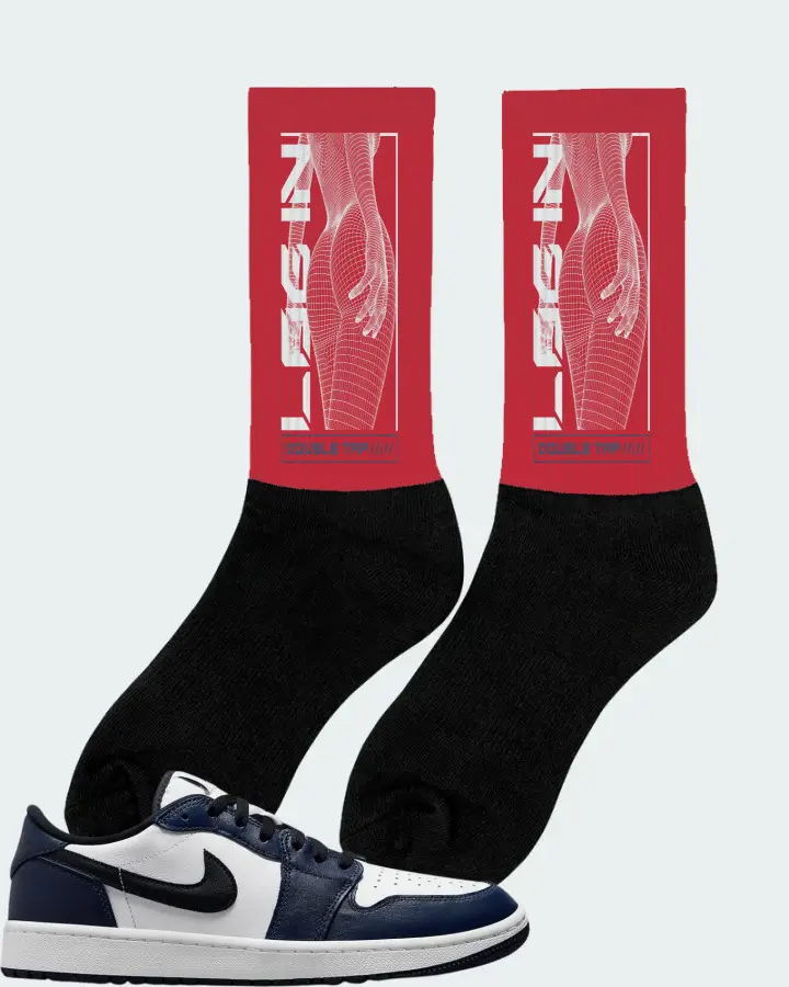 Jordan 1 Retro Low Golf Sneaker Matching Red Socks (LOGIN) - View 3