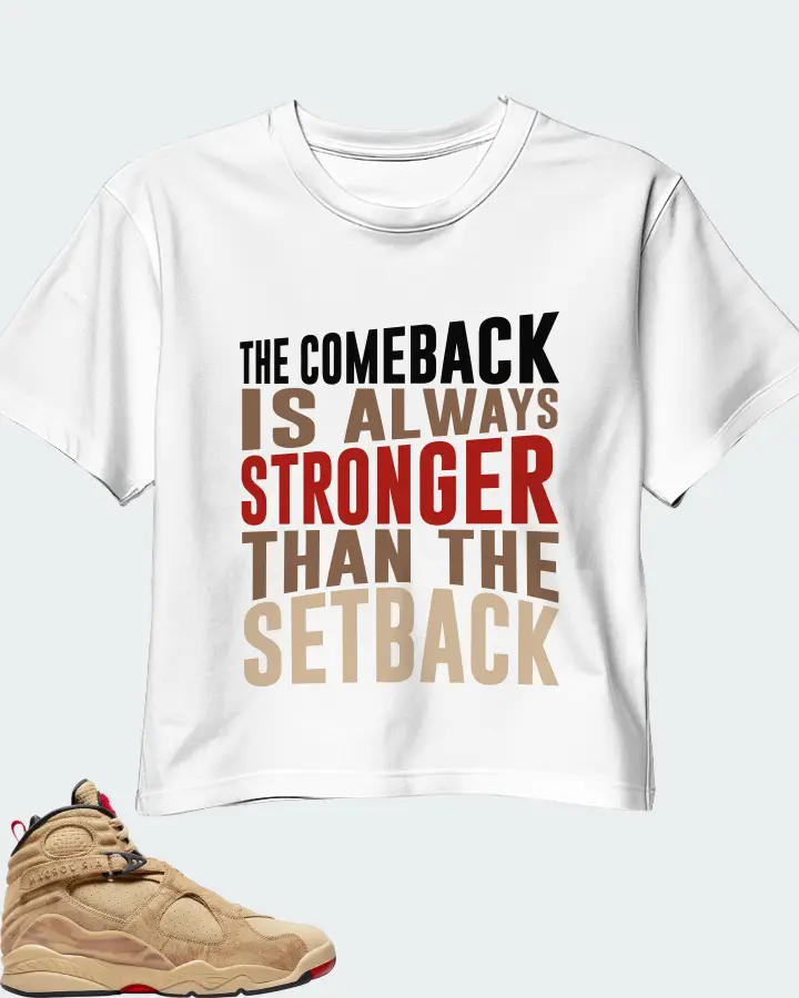 Jordan 8 Retro SE Sneaker Matching White Crop Top - The Comeback