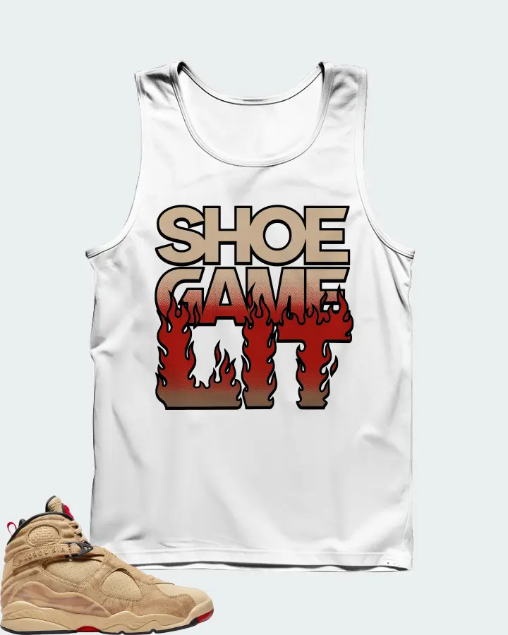 Jordan 8 Retro SE Sneaker Matching White Tank Top - Shoe Game Lit Refreshed