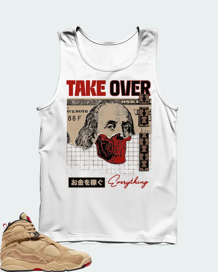 Jordan 8 Retro SE Sneaker Matching White Tank Top - Take Over