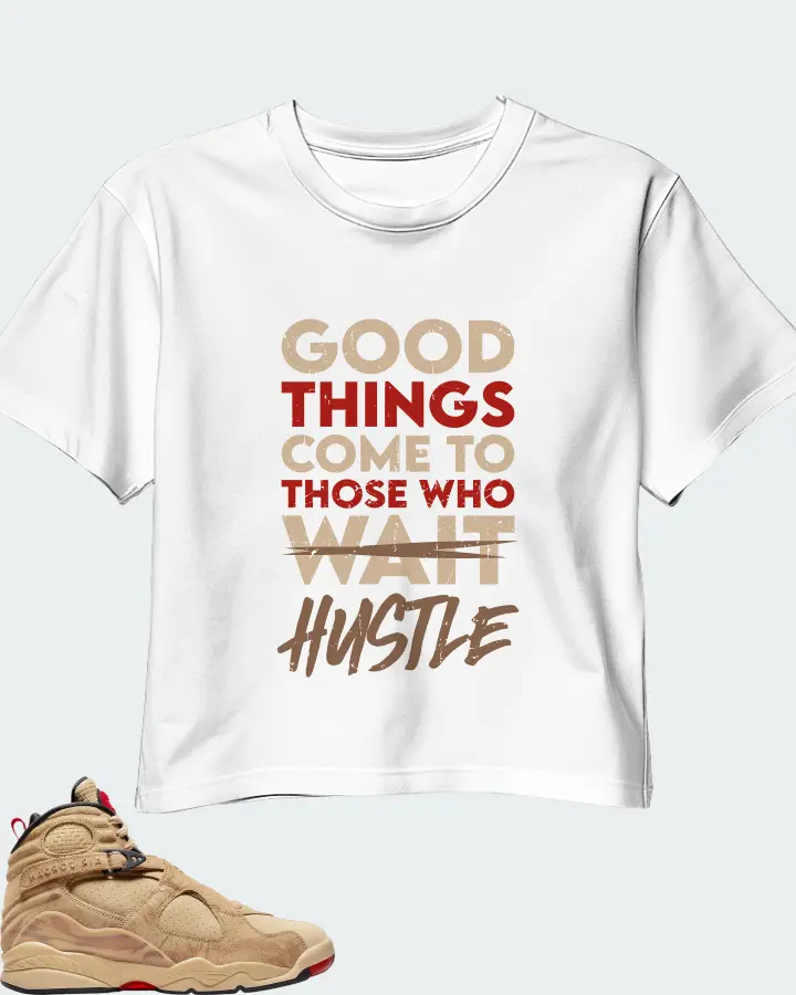 Jordan 8 Retro SE Sneaker Matching White Crop Top - Good Things Come