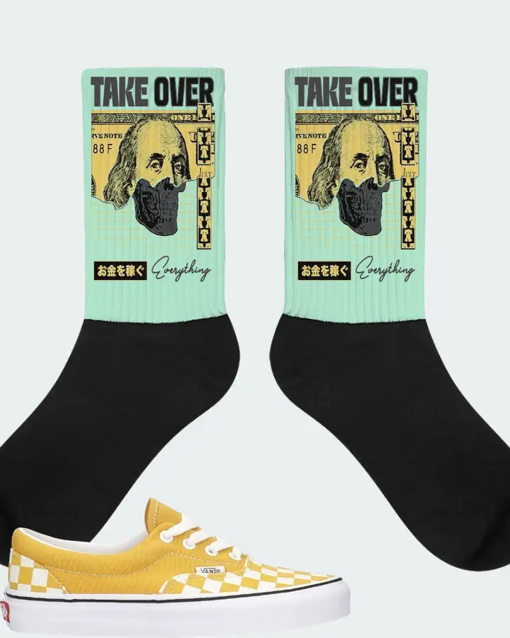 Vans Era Sneaker Matching Mint Socks - Take Over