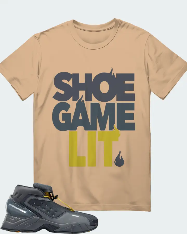 Reebok Ecto Boot Sneaker Matching Cream Gildan T-Shirt - Shoe Game Lit Classic