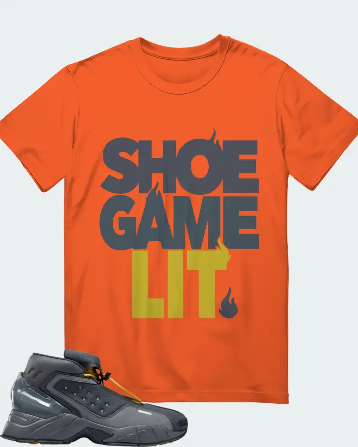 Reebok Ecto Boot Sneaker Matching Orange T-Shirt - Shoe Game Lit Classic