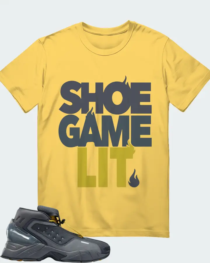 Reebok Ecto Boot Sneaker Matching Yellow Gildan T-Shirt - Shoe Game Lit Classic