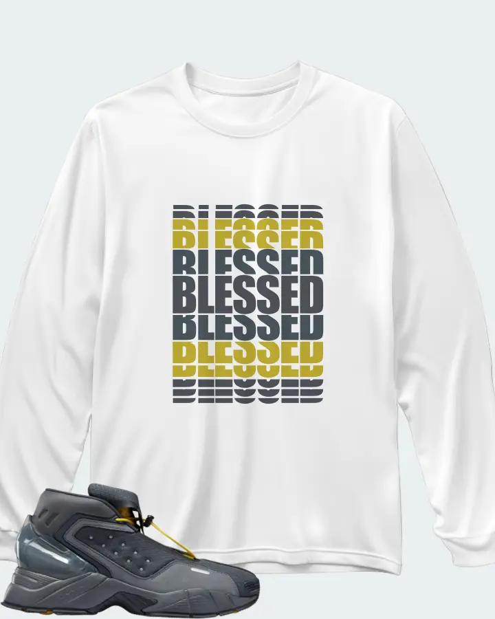 Reebok Ecto Boot Sneaker Matching White Long Sleeve T-Shirt - BLESSED Many Times