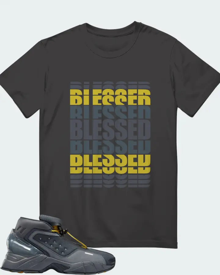 Reebok Ecto Boot Sneaker Matching Dark Grey Gildan T-Shirt - BLESSED Many Times