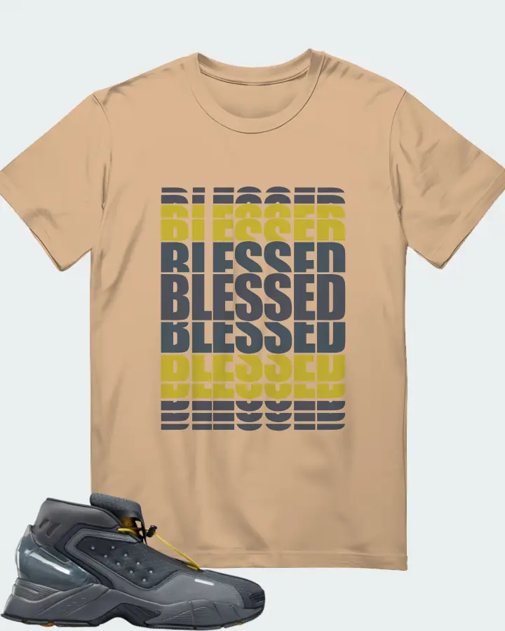 Reebok Ecto Boot Sneaker Matching Cream Gildan T-Shirt - BLESSED Many Times