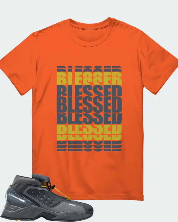 Reebok Ecto Boot Sneaker Matching Orange T-Shirt - BLESSED Many Times