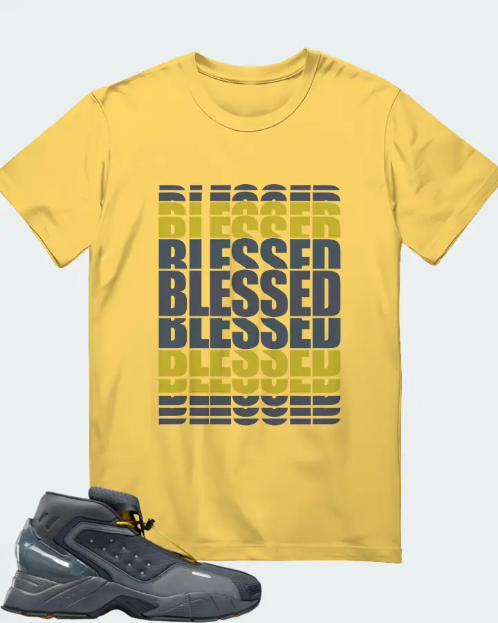 Reebok Ecto Boot Sneaker Matching Yellow Gildan T-Shirt - BLESSED Many Times