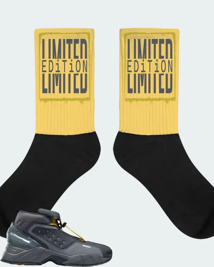 Reebok Ecto Boot Sneaker Matching Yellow Socks - LIMITED EDITION