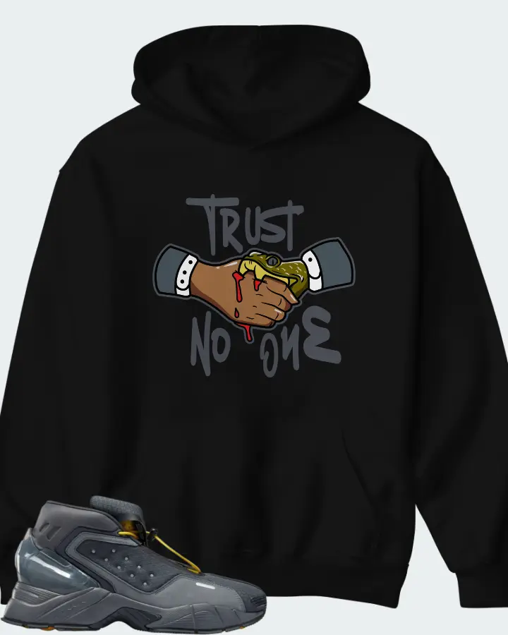 Reebok Ecto Boot Sneaker Matching Black Hoodie - Trust No One