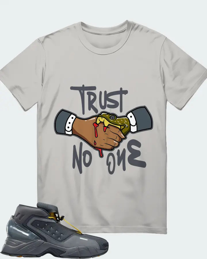 Reebok Ecto Boot Sneaker Matching Grey Gildan T-Shirt - Trust No One