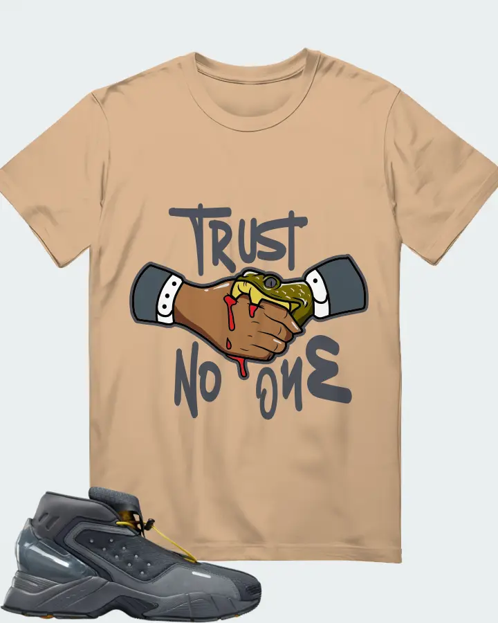 Reebok Ecto Boot Sneaker Matching Cream Gildan T-Shirt - Trust No One
