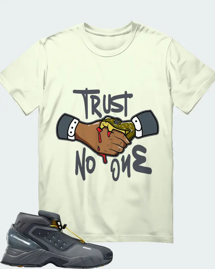 Reebok Ecto Boot Sneaker Matching Citron Gildan T-Shirt - Trust No One
