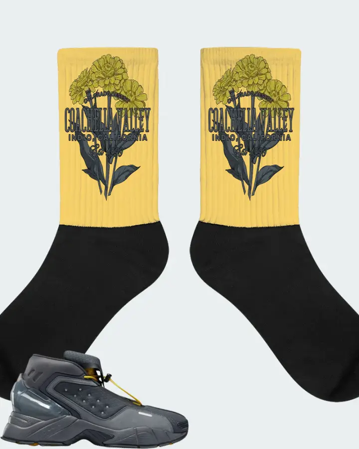 Reebok Ecto Boot Sneaker Matching Yellow Socks (Coachella Valley) - View 1