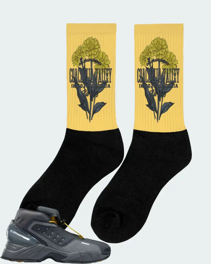 Reebok Ecto Boot Sneaker Matching Yellow Socks (Coachella Valley) - View 3