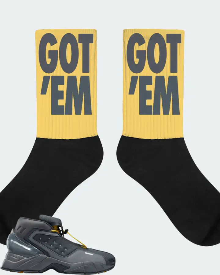 Reebok Ecto Boot Sneaker Matching Yellow Socks - Got Em