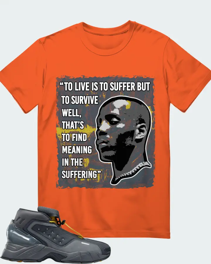 Reebok Ecto Boot Sneaker Matching Orange T-Shirt - DMX Suffer Quote