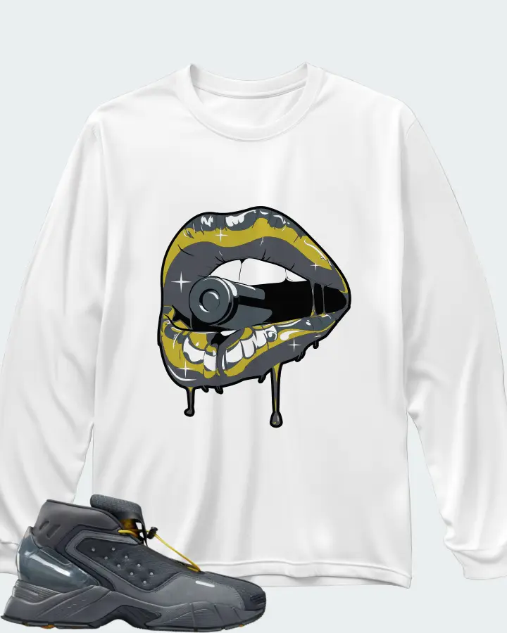 Reebok Ecto Boot Sneaker Matching White Long Sleeve T-Shirt - Kiss of Death