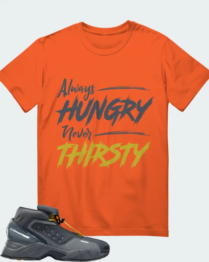 Reebok Ecto Boot Sneaker Matching Orange T-Shirt - Always HUNGRY Never THIRSTY