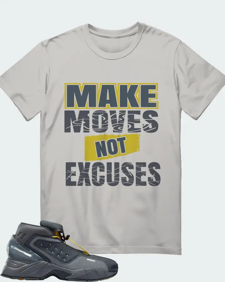 Reebok Ecto Boot Sneaker Matching Grey Gildan T-Shirt - Make Moves Not Excuses