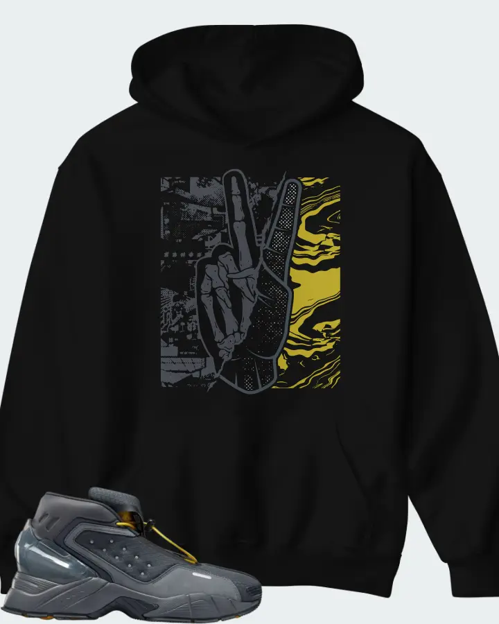 Reebok Ecto Boot Sneaker Matching Black Hoodie - Peace of mind