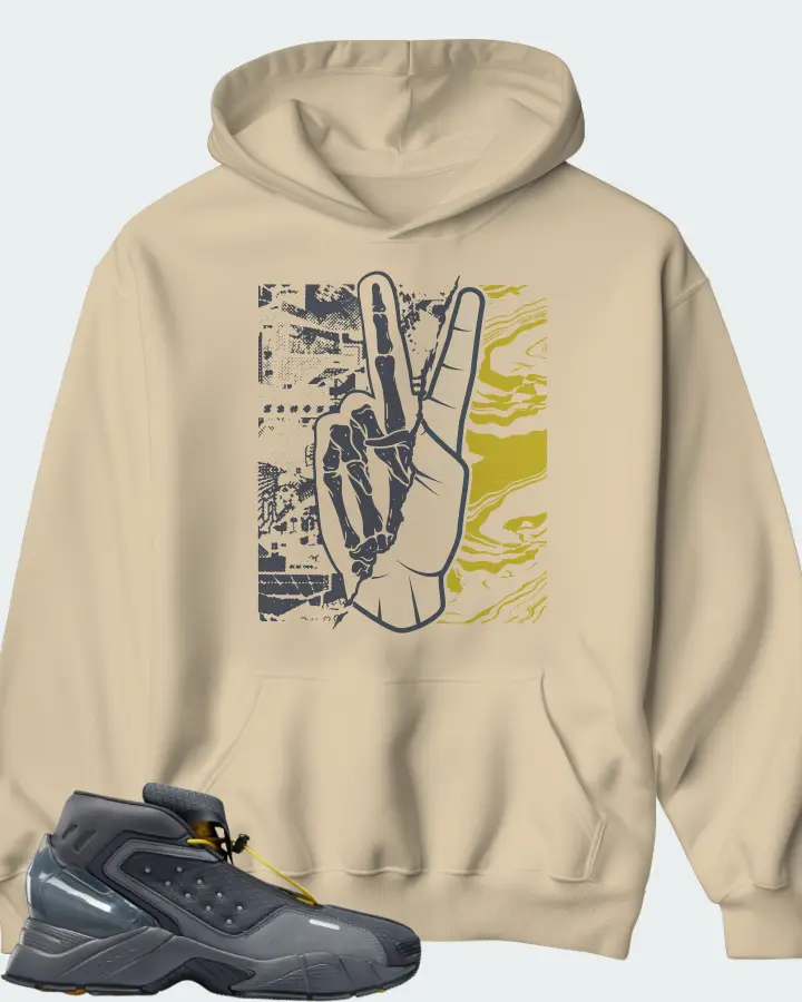 Reebok Ecto Boot Sneaker Matching Cream Hoodie - Peace of mind