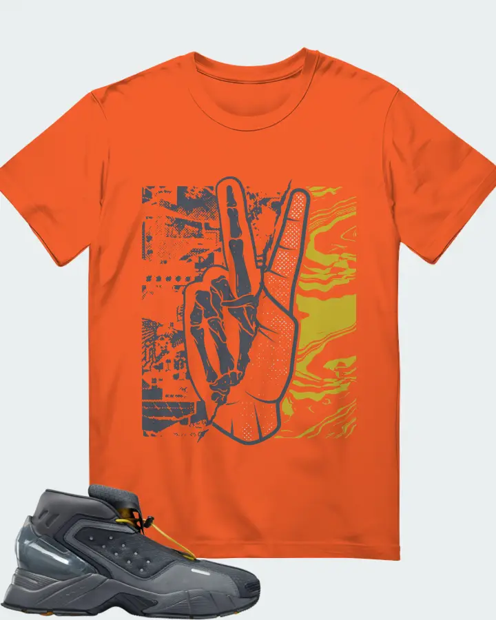 Reebok Ecto Boot Sneaker Matching Orange T-Shirt - Peace of mind