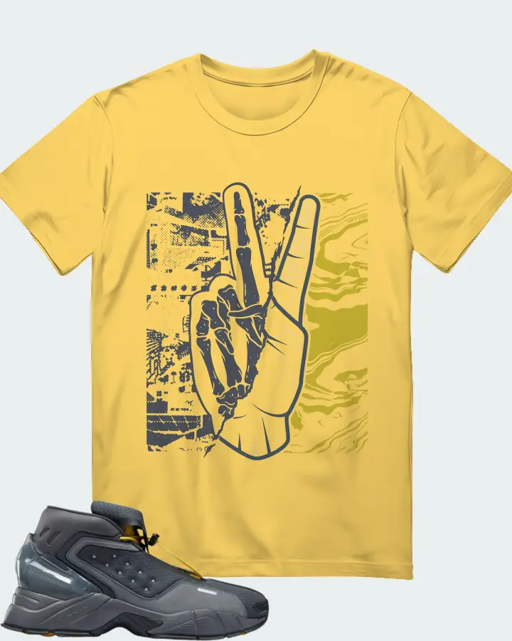Reebok Ecto Boot Sneaker Matching Yellow Gildan T-Shirt - Peace of mind
