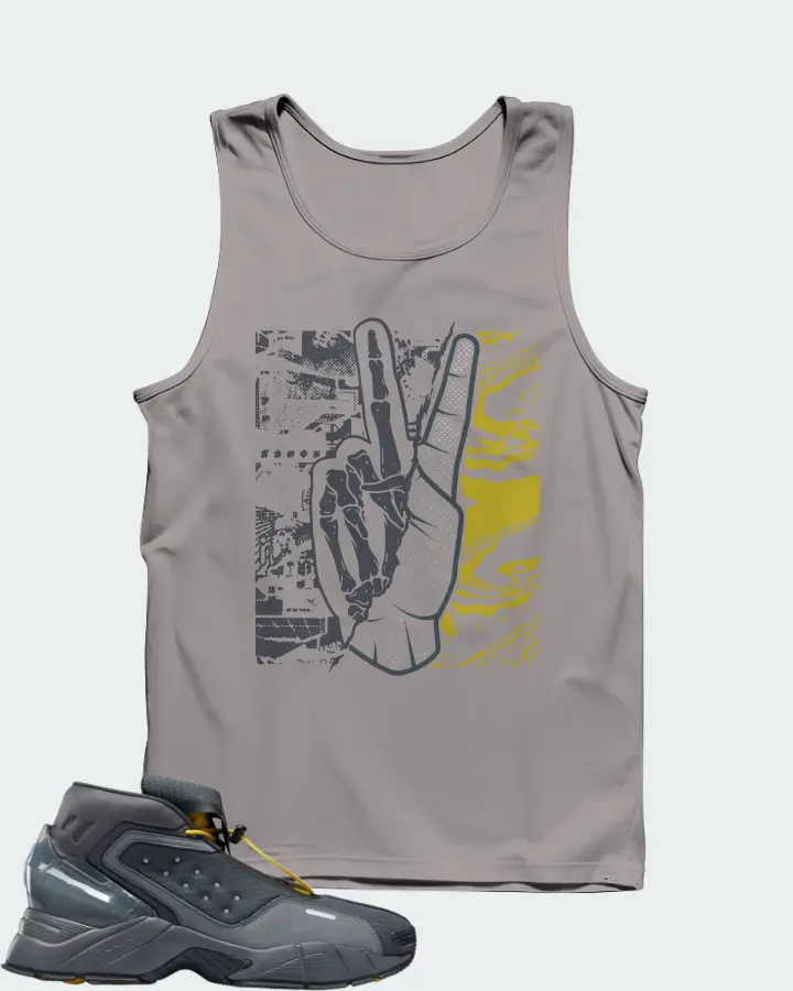 Reebok Ecto Boot Sneaker Matching Grey Tank Top - Peace of mind