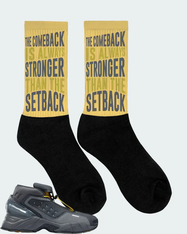 Reebok Ecto Boot Sneaker Matching Yellow Socks (The Comeback) - View 2