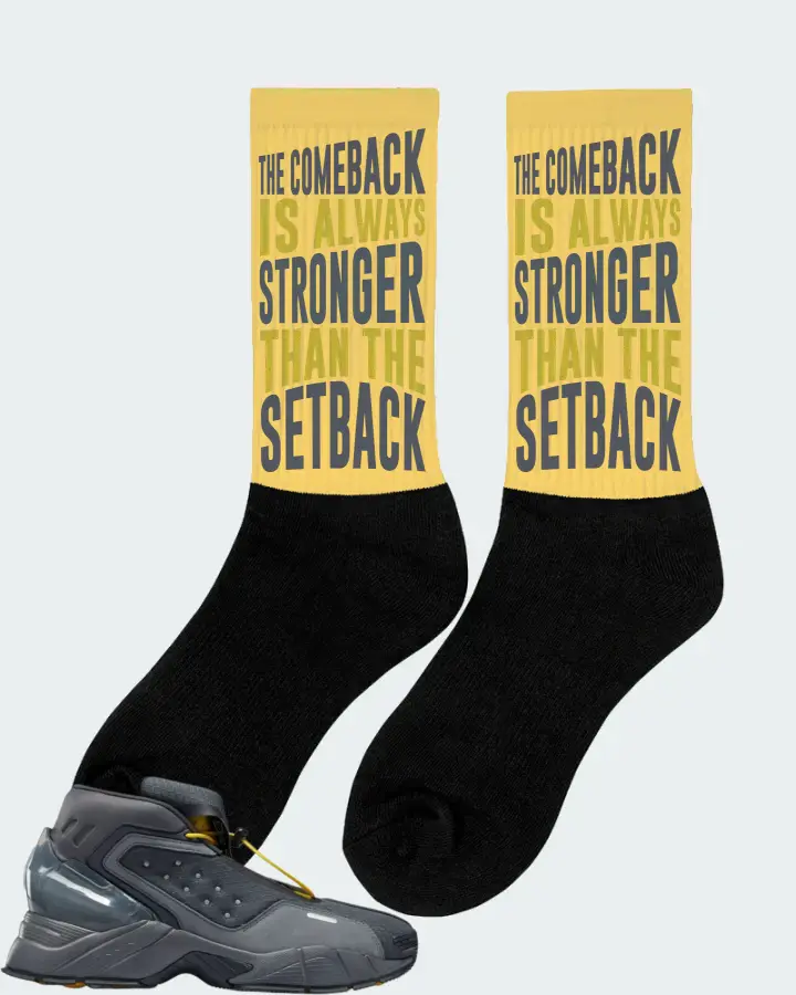 Reebok Ecto Boot Sneaker Matching Yellow Socks (The Comeback) - View 3