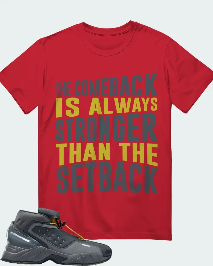 Reebok Ecto Boot Sneaker Matching Red Gildan T-Shirt - The Comeback