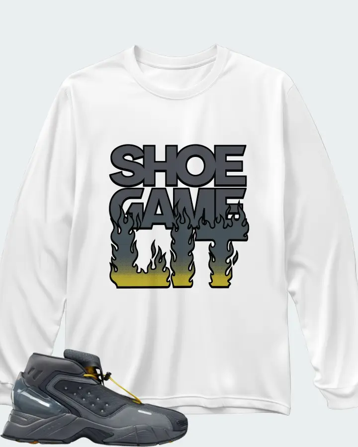 Reebok Ecto Boot Sneaker Matching White Long Sleeve T-Shirt - Shoe Game Lit Refreshed