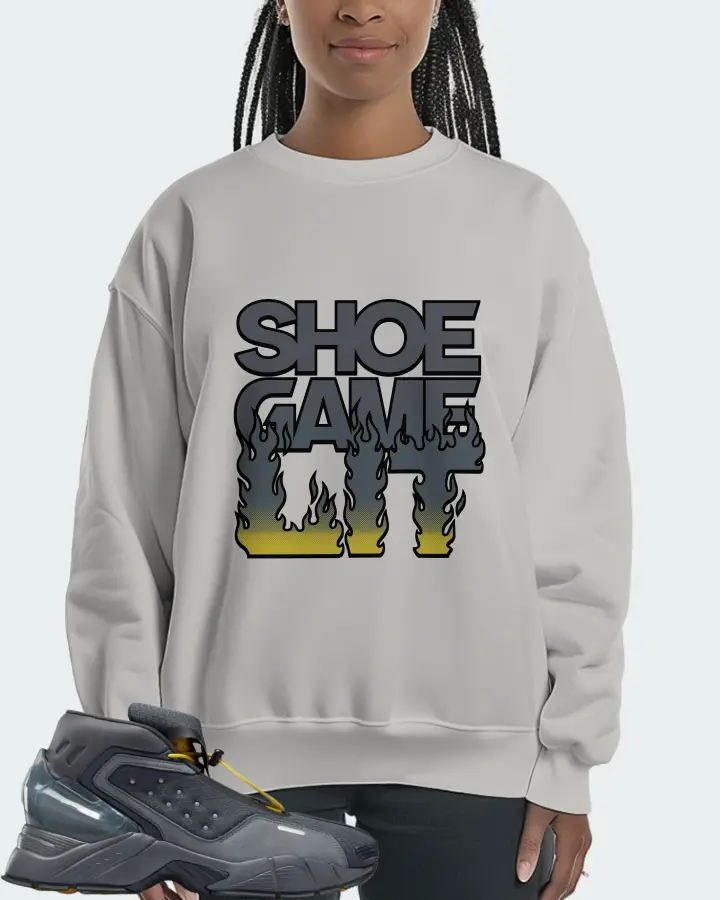 Reebok Ecto Boot Sneaker Matching Grey Sweatshirt (Shoe Game Lit Refreshed) - View 3