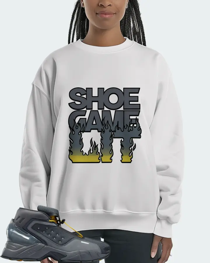 Reebok Ecto Boot Sneaker Matching White Sweatshirt (Shoe Game Lit Refreshed) - View 3