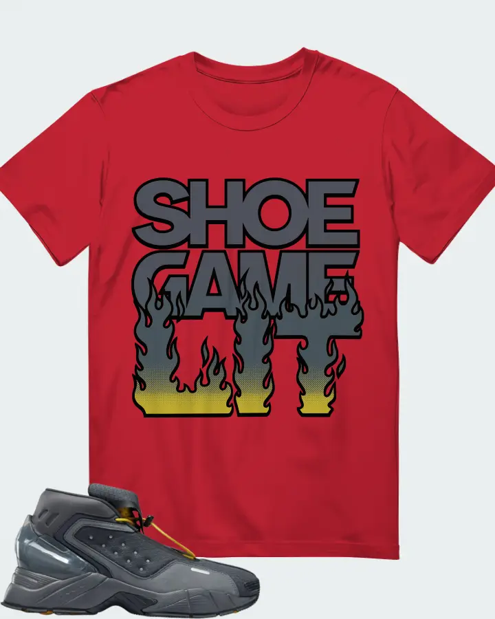 Reebok Ecto Boot Sneaker Matching Red Gildan T-Shirt - Shoe Game Lit Refreshed