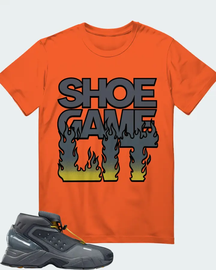 Reebok Ecto Boot Sneaker Matching Orange T-Shirt - Shoe Game Lit Refreshed