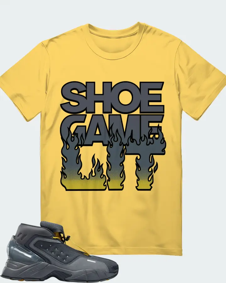 Reebok Ecto Boot Sneaker Matching Yellow Gildan T-Shirt - Shoe Game Lit Refreshed