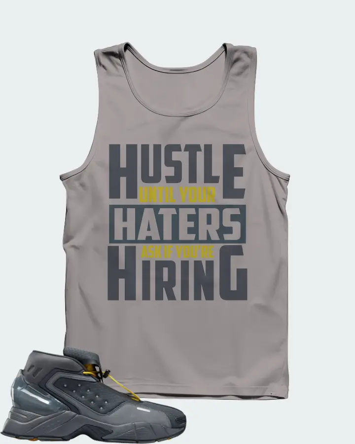 Reebok Ecto Boot Sneaker Matching Grey Tank Top - HUSTLE UNTIL YOUR HATERS