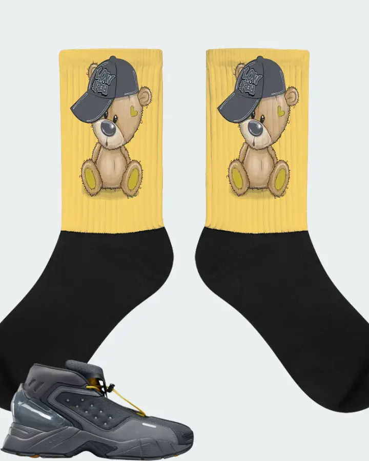 Reebok Ecto Boot Sneaker Matching Yellow Socks - LOW KEY BEAR