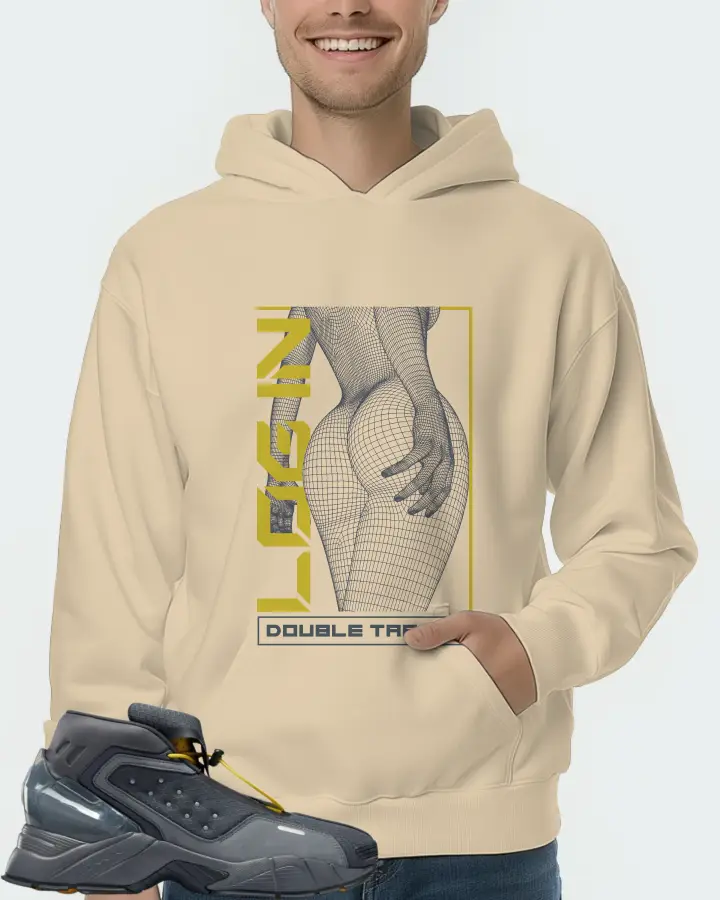 Reebok Ecto Boot Sneaker Matching Cream Hoodie (LOGIN) - View 4