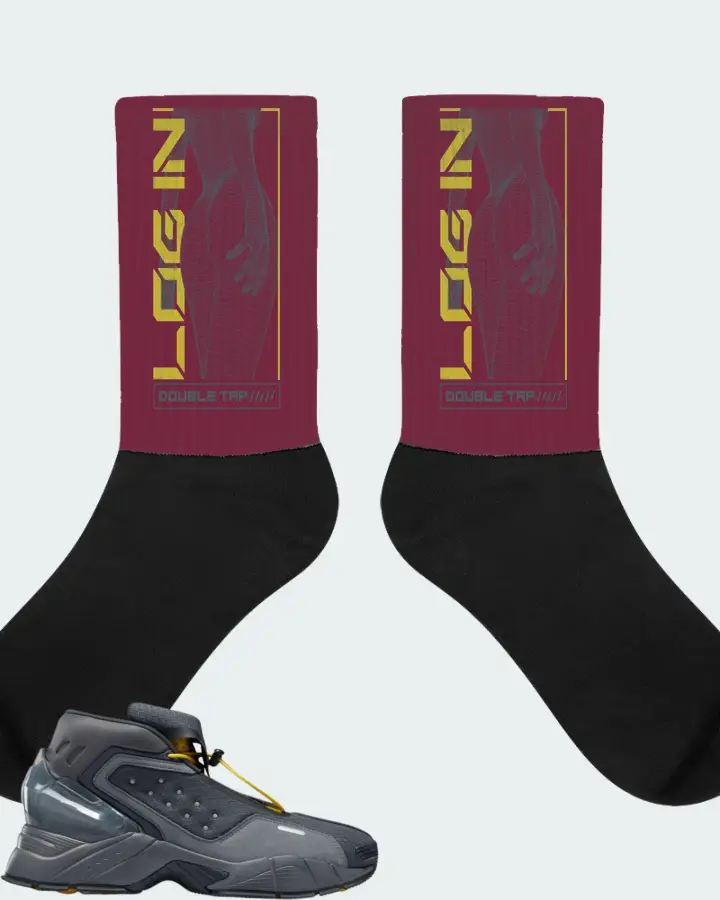 Socks in Maroon