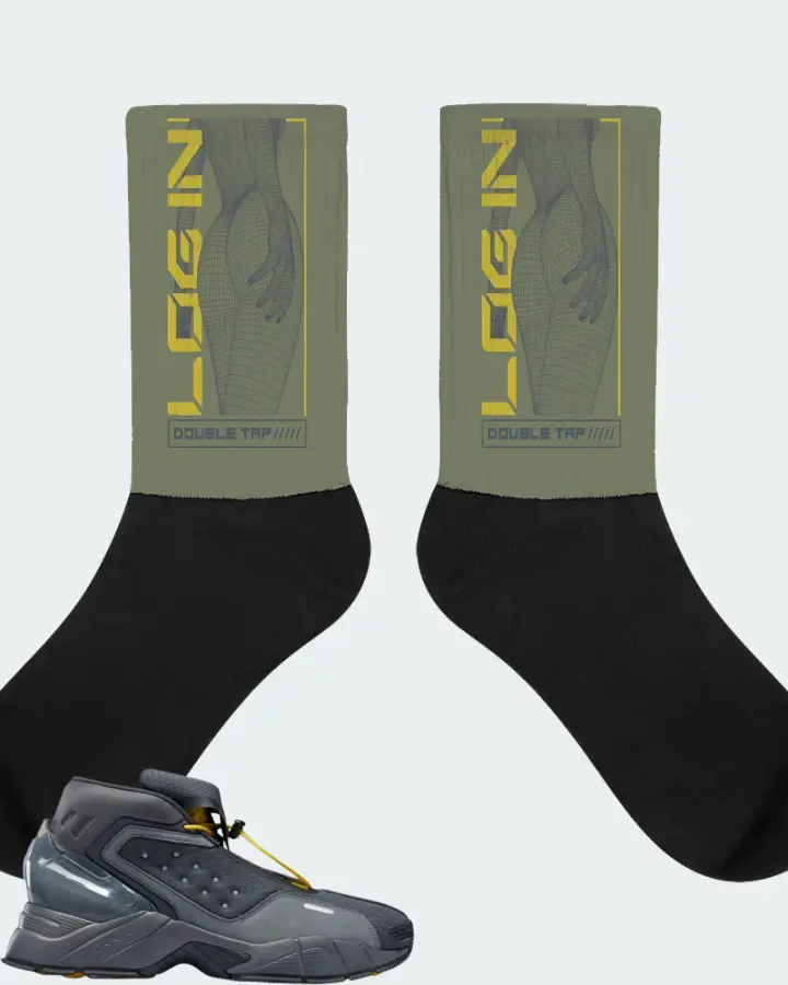 Socks in Olive